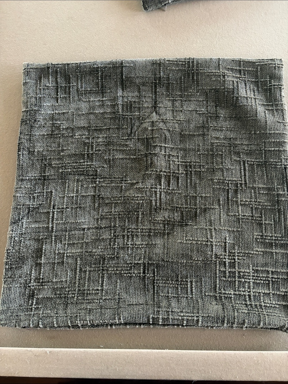 Brown textured pillow covers 24 x 24